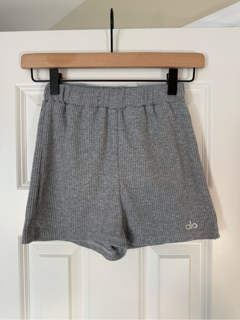 ALO Yoga Ribbed Bralette & Short Set - Picture 7 of 9
